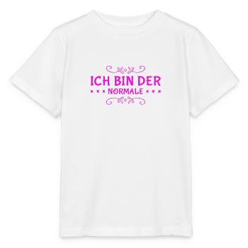 ich bin völlig normal - Stanley/Stella Kinder T-Shirt MINI CREATOR  - Weiß - Vorne - Maike (125cm)