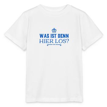 was geht hier ab? - Stanley/Stella Kinder T-Shirt MINI CREATOR  - Weiß - Vorne - Maike (125cm)