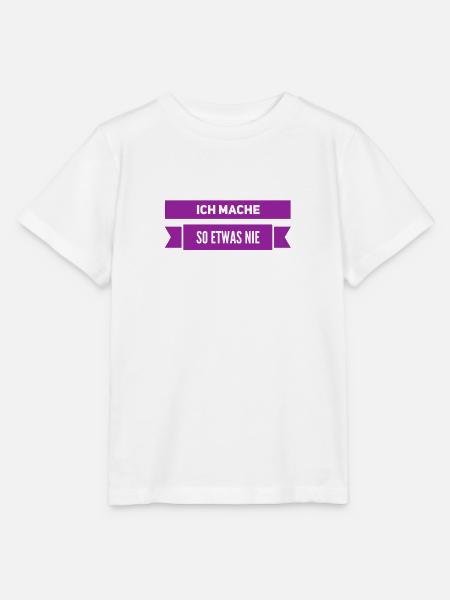 ich mache sowas nie - Stanley/Stella Kinder T-Shirt MINI CREATOR - Weiß