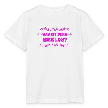 was geht ab? - Stanley/Stella Kinder T-Shirt MINI CREATOR  - Weiß - Vorne - Maike (125cm)