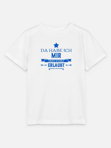 ich habe gescherzt - Stanley/Stella Kinder T-Shirt MINI CREATOR  - Weiß