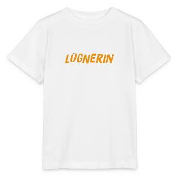 so sieht eine Lügnerin aus - Stanley/Stella Kinder T-Shirt MINI CREATOR  - Weiß - Vorne - Maike (125cm)