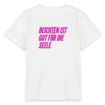 ich beichte gern - Stanley/Stella Kinder T-Shirt MINI CREATOR  - Weiß - Vorne - Maike (125cm)