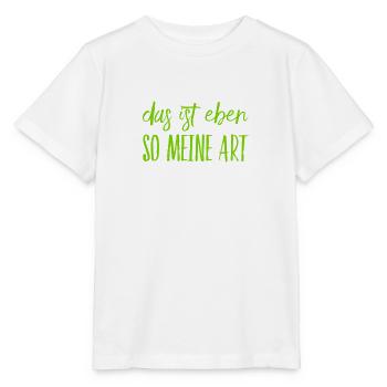 das ist meine Art - Stanley/Stella Kinder T-Shirt MINI CREATOR  - Weiß - Vorne - Maike (125cm)