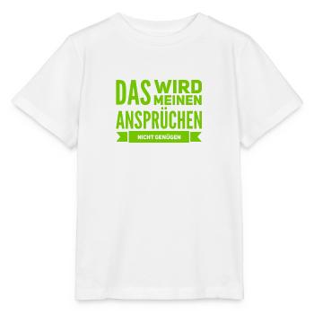 hohe Ansprüche - Stanley/Stella Kinder T-Shirt MINI CREATOR  - Weiß - Vorne - Maike (125cm)