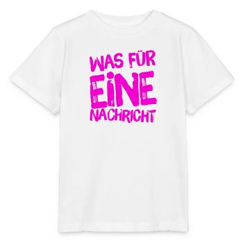 schlechte Nachrichten? - Stanley/Stella Kinder T-Shirt MINI CREATOR  - Weiß - Vorne - Maike (125cm)