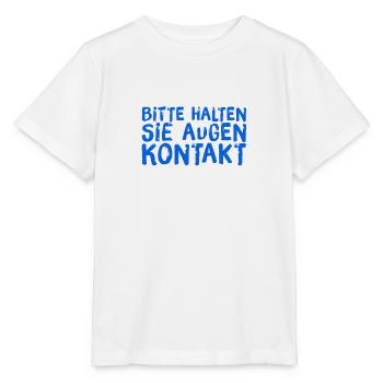 ich mag Augenkontakt - Stanley/Stella Kinder T-Shirt MINI CREATOR  - Weiß - Vorne - Maike (125cm)