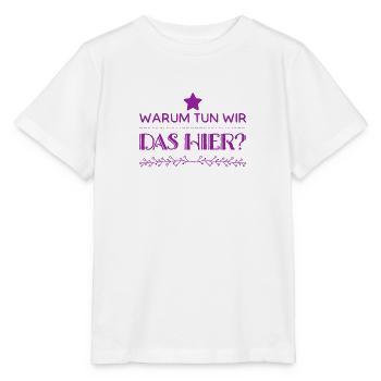 warum machen wir das? - Stanley/Stella Kinder T-Shirt MINI CREATOR  - Weiß - Vorne - Maike (125cm)