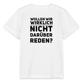 reden wir darüber - Stanley/Stella Kinder T-Shirt MINI CREATOR  - Weiß - Vorne - Maike (125cm)