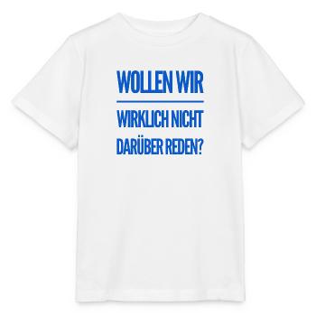 darüber reden - Stanley/Stella Kinder T-Shirt MINI CREATOR  - Weiß - Vorne - Maike (125cm)