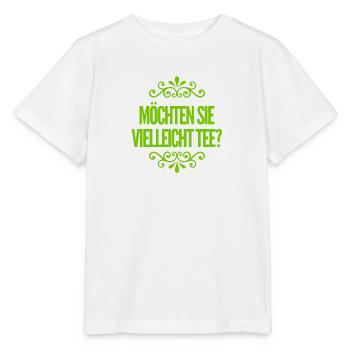 Lust auf Tee? - Stanley/Stella Kinder T-Shirt MINI CREATOR  - Weiß - Vorne - Maike (125cm)