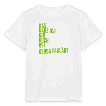keinen Bock mehr - Stanley/Stella Kinder T-Shirt MINI CREATOR  - Weiß - Vorne - Maike (125cm)