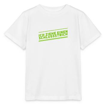 einen Schlussstrich ziehen - Stanley/Stella Kinder T-Shirt MINI CREATOR  - Weiß - Vorne - Maike (125cm)
