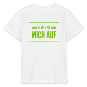 klären sie mich auf - Stanley/Stella Kinder T-Shirt MINI CREATOR  - Weiß - Vorne - Maike (125cm)