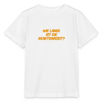 wie schnell reagierst du? - Stanley/Stella Kinder T-Shirt MINI CREATOR  - Weiß - Vorne - Maike (125cm)
