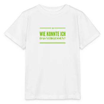 ich bin vergesslich - Stanley/Stella Kinder T-Shirt MINI CREATOR  - Weiß - Vorne - Maike (125cm)