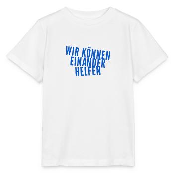 gegenseitige Hilfe - Stanley/Stella Kinder T-Shirt MINI CREATOR  - Weiß - Vorne - Maike (125cm)