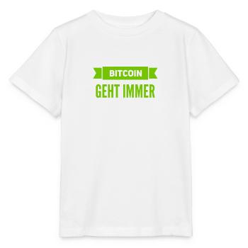 Bitcoin ist fantastisch - Stanley/Stella Kinder T-Shirt MINI CREATOR  - Weiß - Vorne - Maike (125cm)