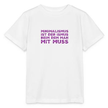 Minimalismus - Stanley/Stella Kinder T-Shirt MINI CREATOR  - Weiß - Vorne - Maike (125cm)