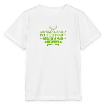 ich mag Minimalismus - Stanley/Stella Kinder T-Shirt MINI CREATOR  - Weiß - Vorne - Maike (125cm)