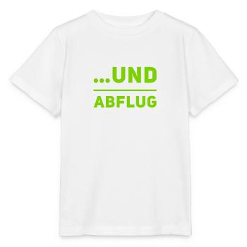 und Abflug - Stanley/Stella Kinder T-Shirt MINI CREATOR  - Weiß - Vorne - Maike (125cm)