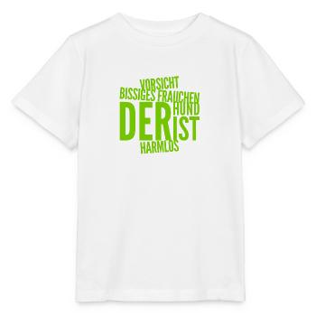 bissiges Frauchen - Stanley/Stella Kinder T-Shirt MINI CREATOR  - Weiß - Vorne - Maike (125cm)
