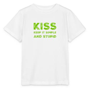 simple is awesome - Stanley/Stella MINI CREATOR Kids’ T-Shirt - white - Front - Maike (125cm)