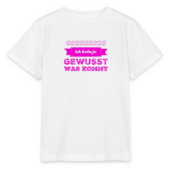 das war klar - Stanley/Stella Kinder T-Shirt MINI CREATOR  - Weiß - Vorne - Maike (125cm)