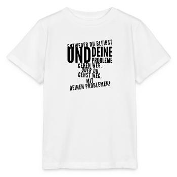 rennst du weg? - Stanley/Stella Kinder T-Shirt MINI CREATOR  - Weiß - Vorne - Maike (125cm)