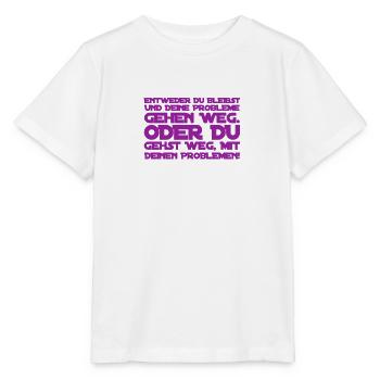 wie mutig bist du? - Stanley/Stella Kinder T-Shirt MINI CREATOR  - Weiß - Vorne - Maike (125cm)