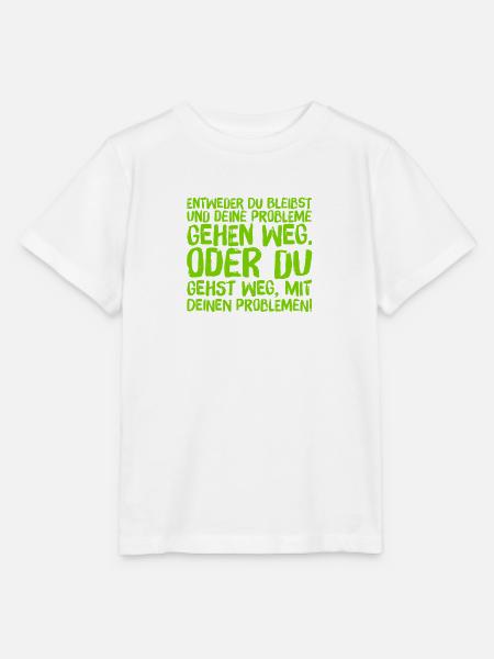 geh weg oder bleib - Stanley/Stella Kinder T-Shirt MINI CREATOR - Weiß