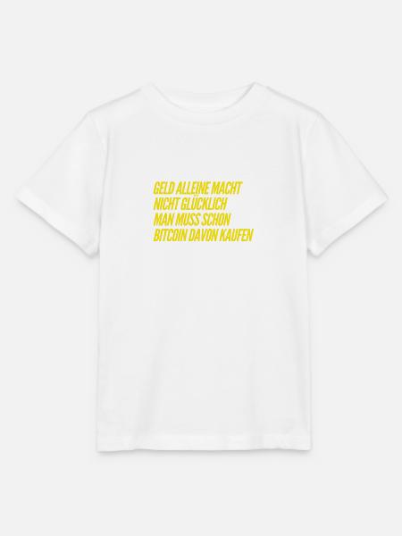 BITCOIN und das Glück - Stanley/Stella Kinder T-Shirt MINI CREATOR - Weiß