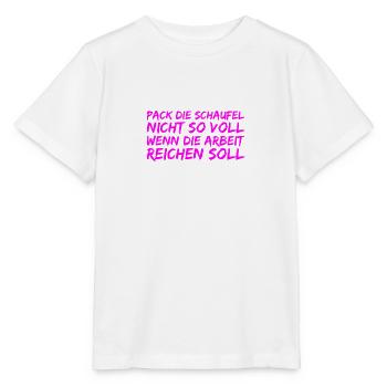 Be lazy - Stanley/Stella MINI CREATOR Kids’ T-Shirt - white - Front - Maike (125cm)