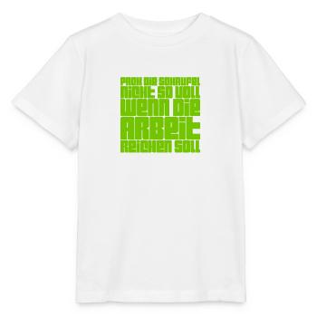 in peace and quiet - Stanley/Stella MINI CREATOR Kids’ T-Shirt - white - Front - Maike (125cm)