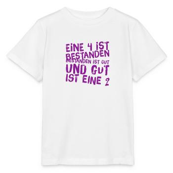 ich habe mit gut bestanden - Stanley/Stella Kinder T-Shirt MINI CREATOR  - Weiß - Vorne - Maike (125cm)