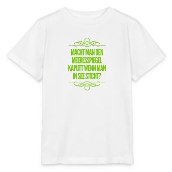 kaputter Meeresspiegel - Stanley/Stella Kinder T-Shirt MINI CREATOR  - Weiß - Vorne - Maike (125cm)