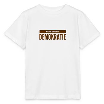 direkte Demokratie - Stanley/Stella Kinder T-Shirt MINI CREATOR  - Weiß - Vorne - Maike (125cm)