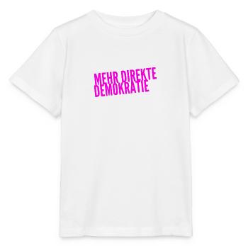Demokratie ist genial - Stanley/Stella Kinder T-Shirt MINI CREATOR  - Weiß - Vorne - Maike (125cm)