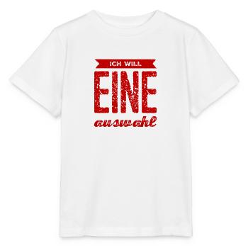 ich will wählen dürfen - Stanley/Stella Kinder T-Shirt MINI CREATOR  - Weiß - Vorne - Maike (125cm)