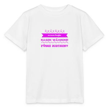 Nasen vs Füße - Stanley/Stella Kinder T-Shirt MINI CREATOR  - Weiß - Vorne - Maike (125cm)