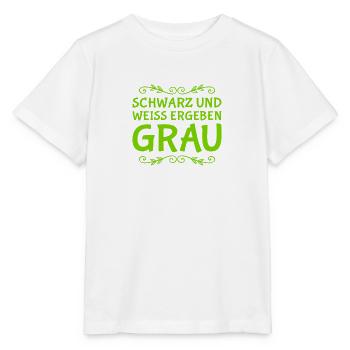 so entsteht grau - Stanley/Stella Kinder T-Shirt MINI CREATOR  - Weiß - Vorne - Maike (125cm)