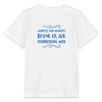 Je profite de chaque instant - T-shirt bio MINI CREATOR Stanley/Stella Enfant - blanc - Devant - Maike (125cm)
