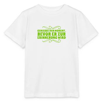 Profitez de chaque instant - T-shirt bio MINI CREATOR Stanley/Stella Enfant - blanc - Devant - Maike (125cm)