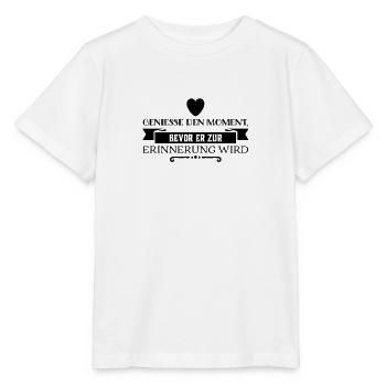 Profitez de chaque instant - T-shirt bio MINI CREATOR Stanley/Stella Enfant - blanc - Devant - Maike (125cm)