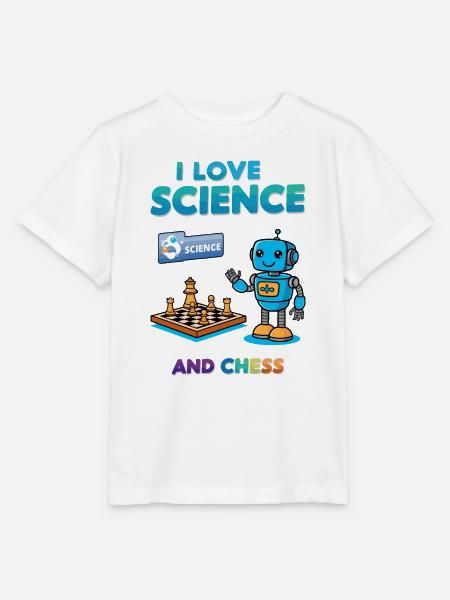 Wissenschaft und Schachspiel - Stanley/Stella Kinder T-Shirt MINI CREATOR - Weiß