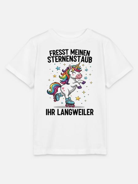 Rollschuh Einhorn - Stanley/Stella Kinder T-Shirt MINI CREATOR - Weiß