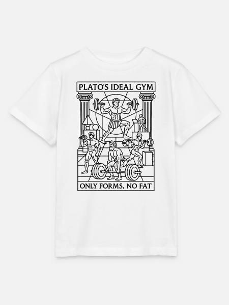 Platons ideales Fitnessstudio Nur Formen kein Fett - Stanley/Stella Kinder T-Shirt MINI CREATOR  - Weiß