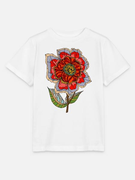 Blume - Stanley/Stella Kinder T-Shirt MINI CREATOR  - Weiß