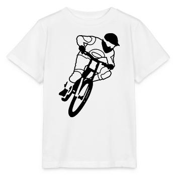 biker - Stanley/Stella MINI CREATOR Kids’ T-Shirt - white - Front - Maike (125cm)