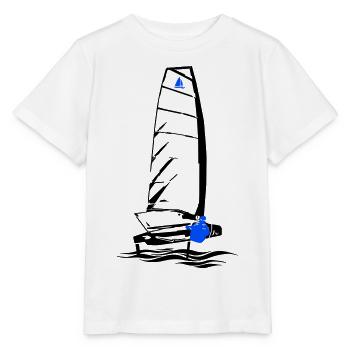 Foiling Moth Sailboat Foil Sailing Dinghy Moth - Stanley/Stella MINI CREATOR Kids’ T-Shirt - white - Front - Maike (125cm)